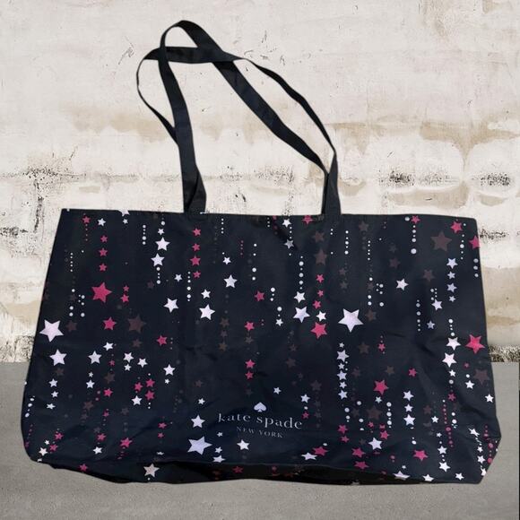 Kate Spade Black and Pink Starry Tote - Picture 1 of 3